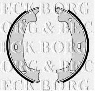 BORG & BECK bbs6315 -  Комплект тормозных колодок, стояночная тормозная система